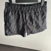Fendi Short De Bain Noir et Gris