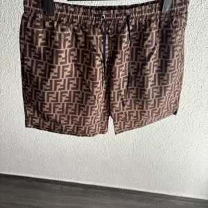 Fendi Short De Bain Marron