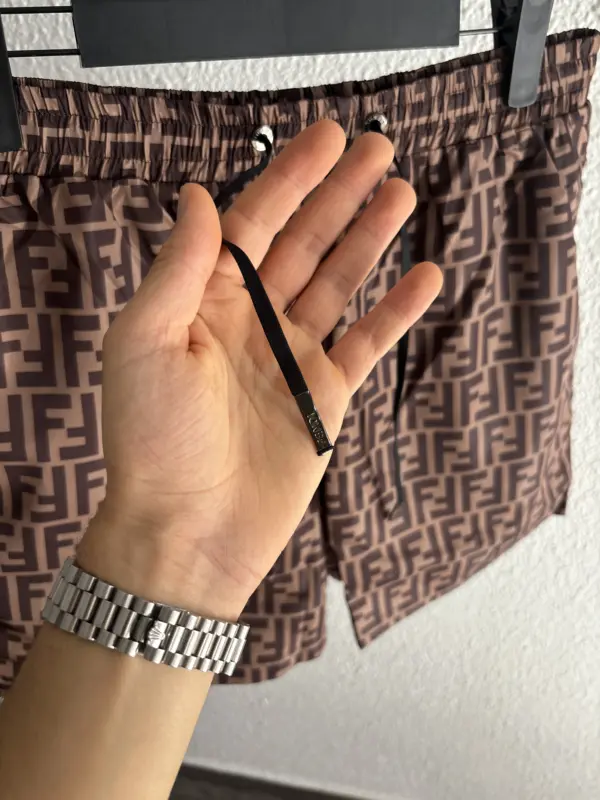 Fendi Short De Bain Marron – Image 2