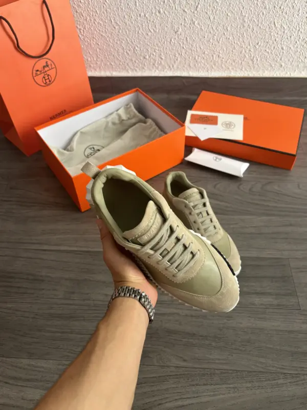 Hermes Chaussures kaki – Image 3