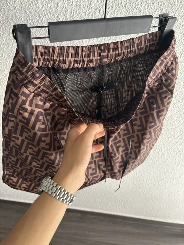 Fendi Short De Bain Marron – Image 4