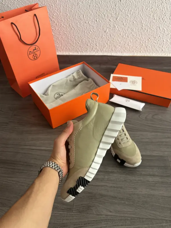 Hermes Chaussures kaki – Image 4