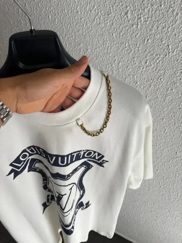 Lv T-shirt Blanc – Image 3