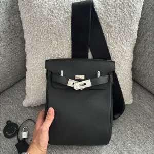 Hermes PM Backpack Noir-Argent